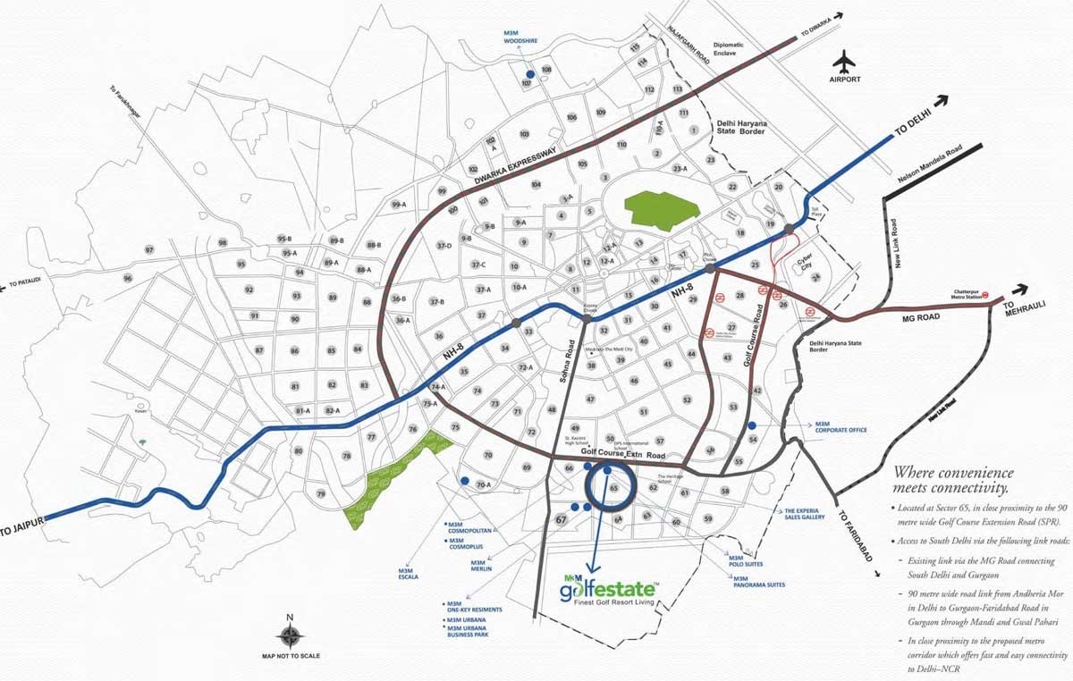 M3M Golf Estate Sector 65 Near Golf Course Extension Road Gurgaon